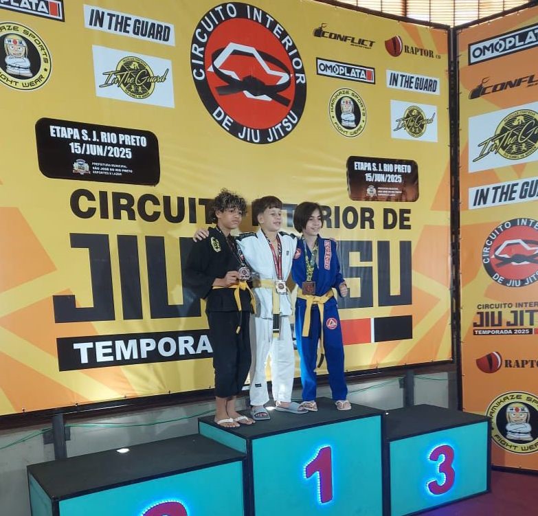 MEDALHA DE OURO: Jiu-Jitsu de Catanduva é destaque em competição realizada em Rio Preto