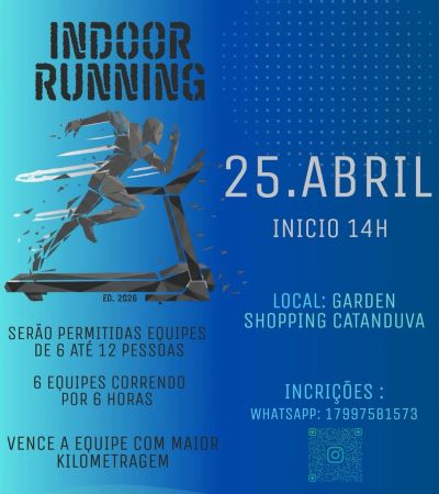 Indoor Running 2026 movimenta Catanduva com evento esportivo inédito no Garden Shopping