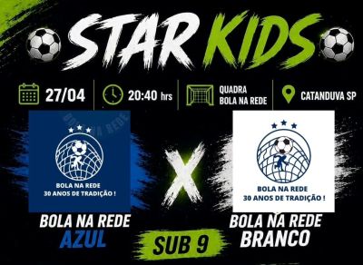 Segunda (dia 27) de futsal: Sub-9 realiza dérbi que promete partida emocionante entre Bola na Rede Azul x Bola na Rede Branco